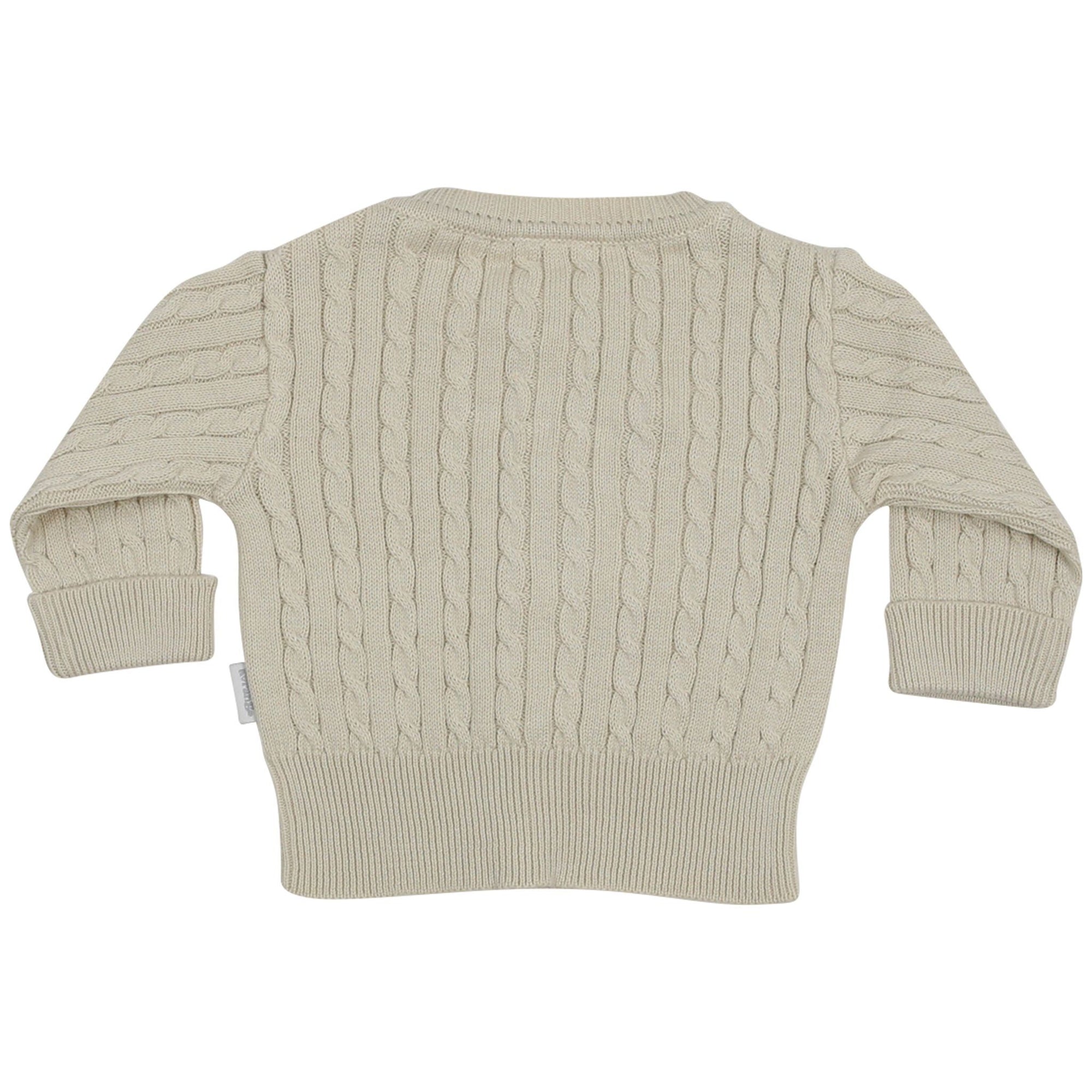 Cable Knit Cardigan Beige