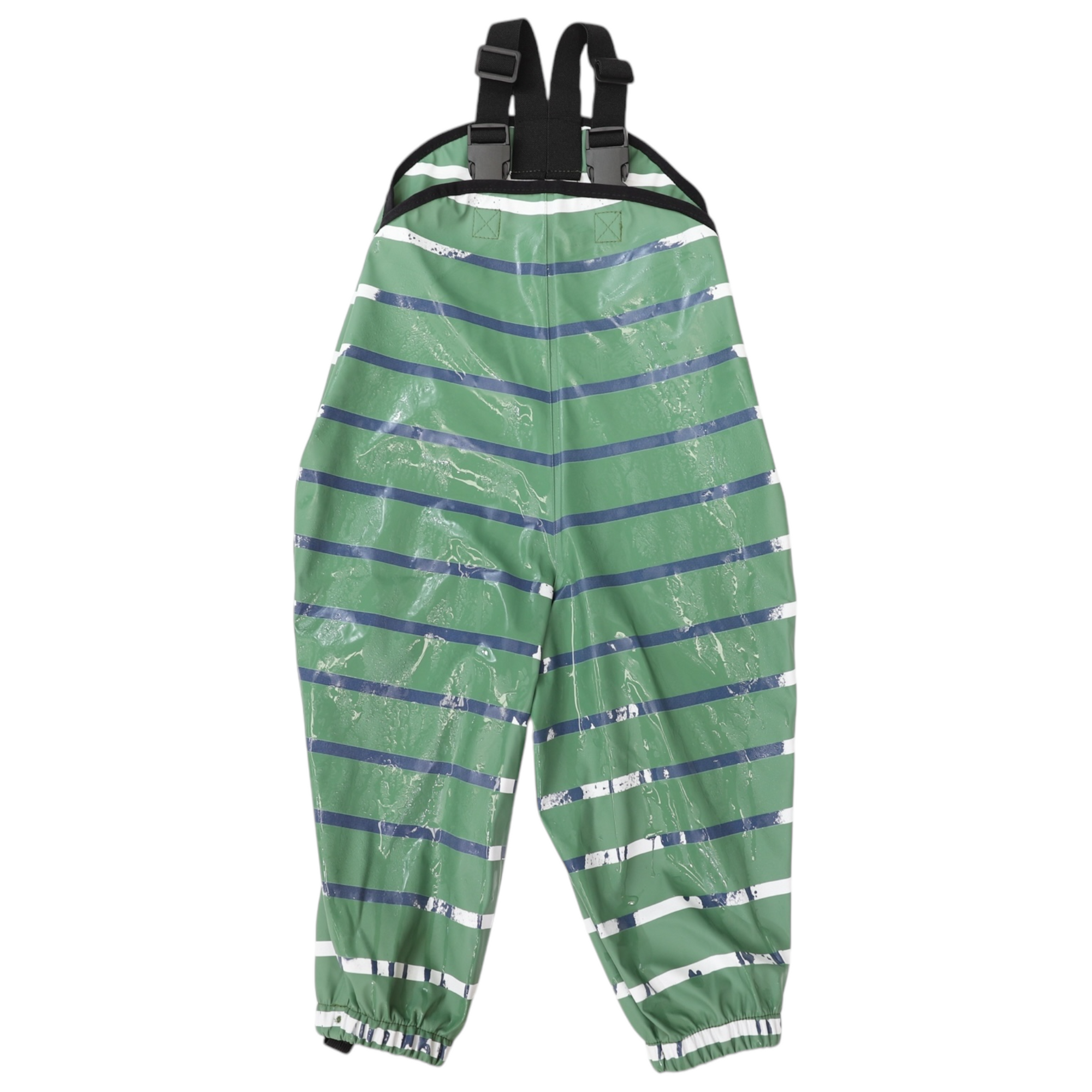 Stripe Colour Change Waterproof Overall Green