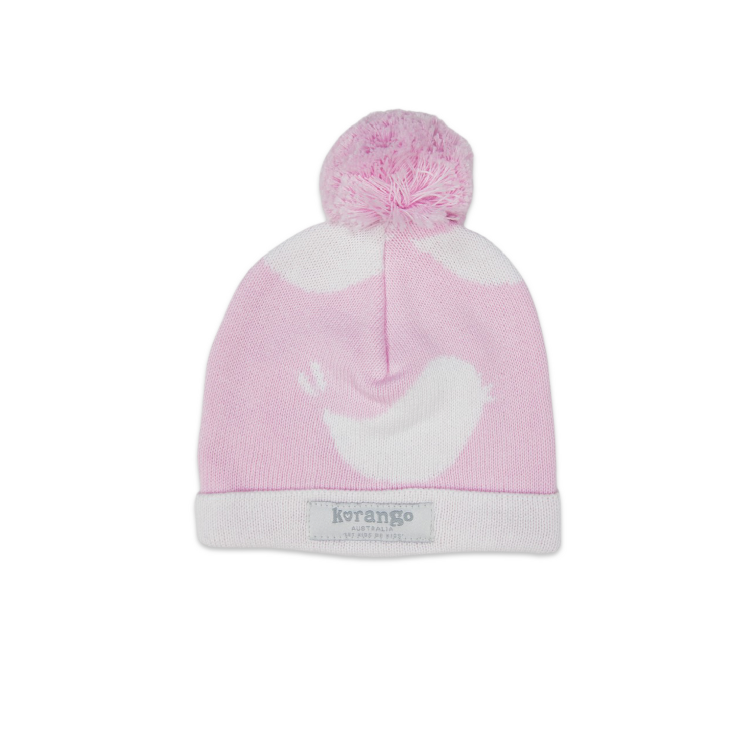 Baby Bird Knit Beanie Pink
