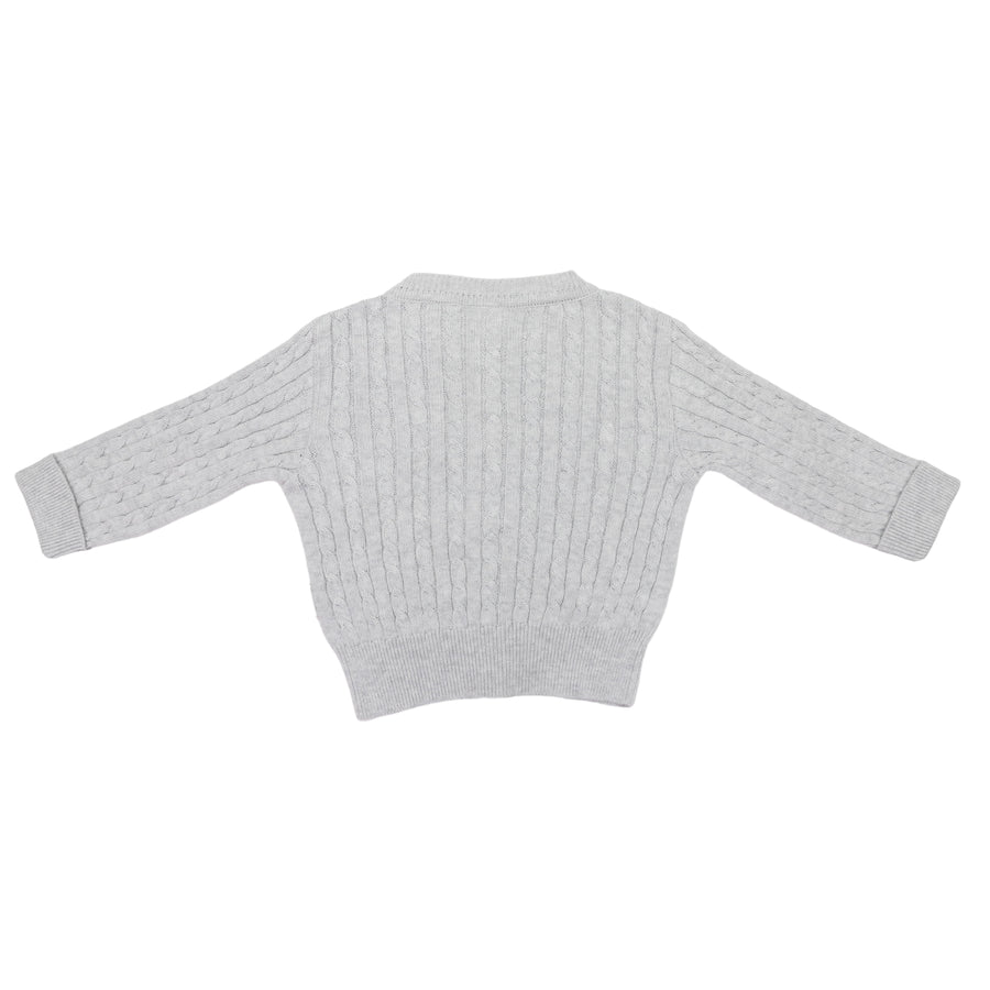 Cable Knit Jacket Grey