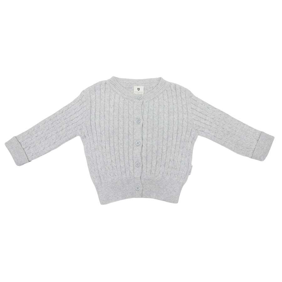 Cable Knit Jacket Grey