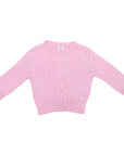 Cable Knit Jacket Pink