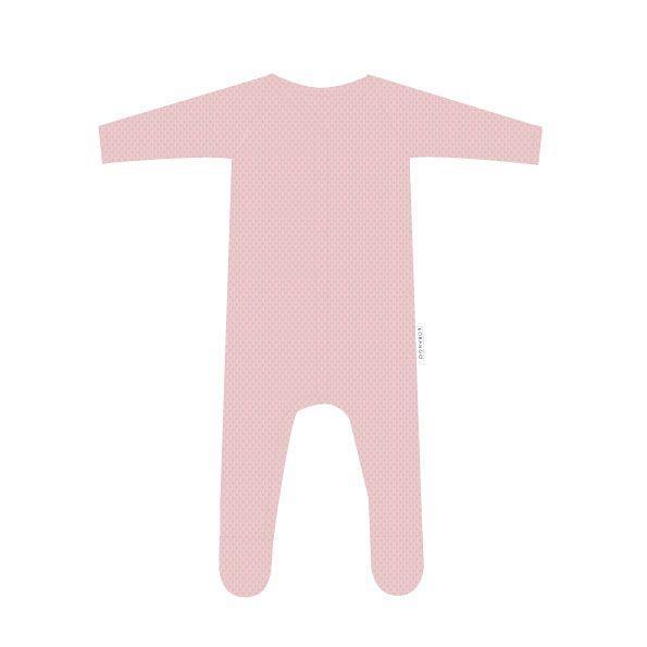 Organic Pointelle Romper Pink