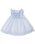 Hand Smocked Dress Blue