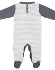 Tram Knit Romper Grey