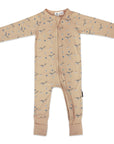 Narwhal Zip Onesie Pink