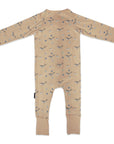 Narwhal Zip Onesie Pink