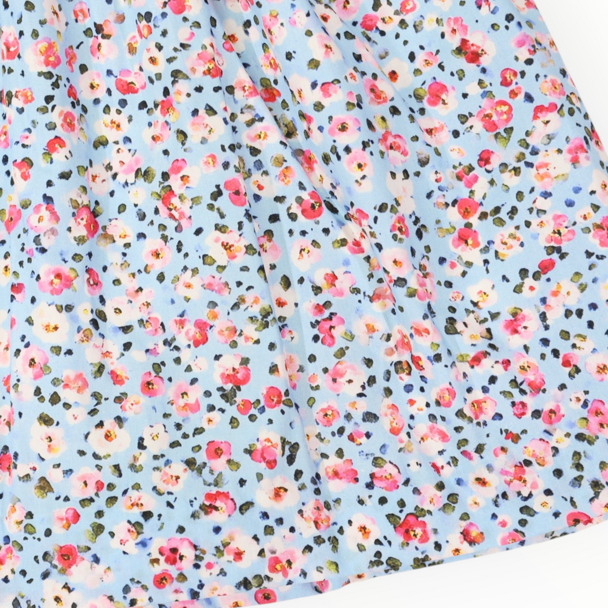 Floral Smocked Dress Blue