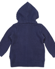 Lined Knit Jacket Navy