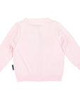 Cardigan with Korango Engraved Buttons Light Pink