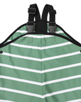 Stripe Colour Change Waterproof Overall Green