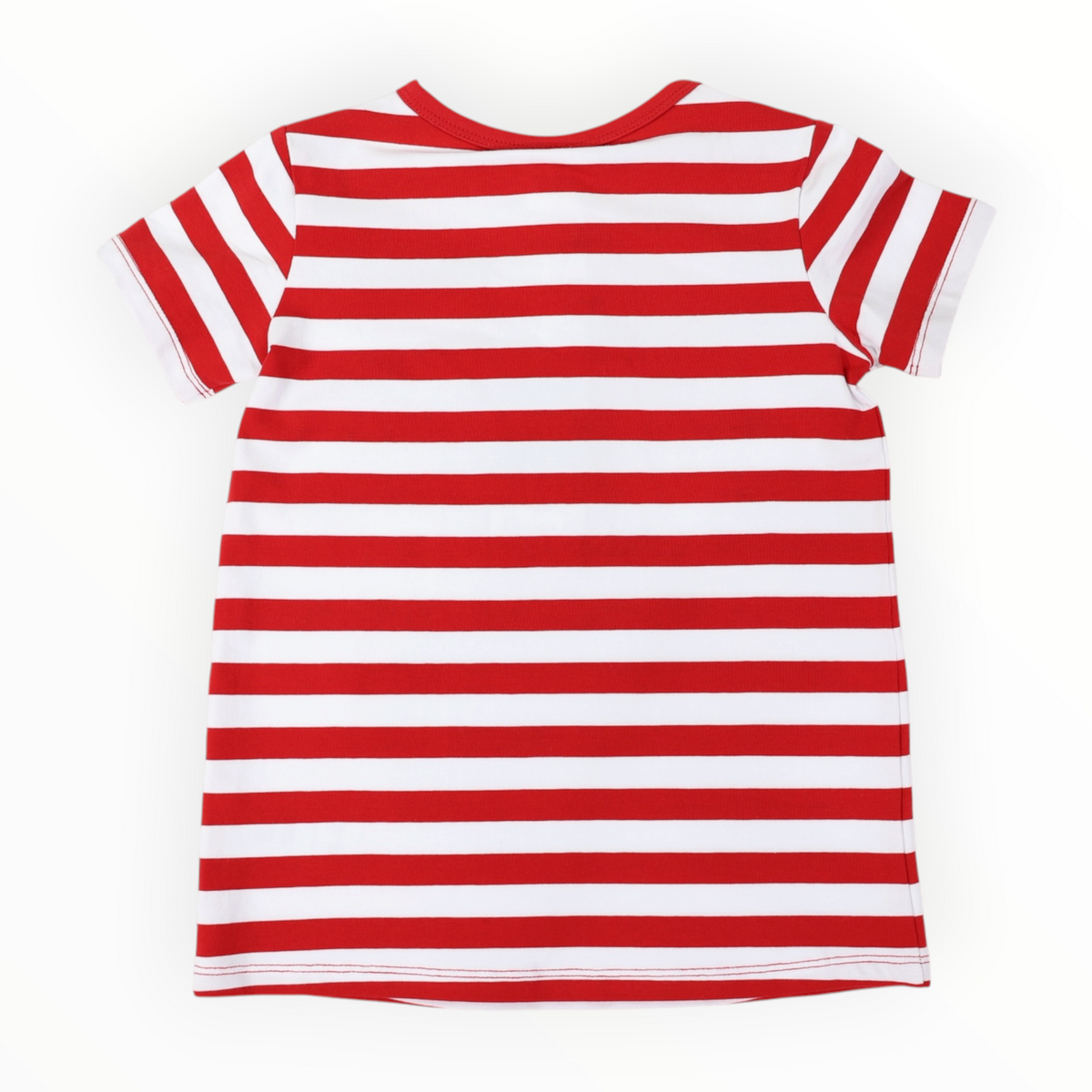Girls Henley Tee Red