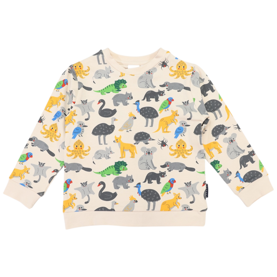 Australian Animals Pyjamas Beige
