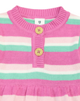 A-line Knit Dress Green