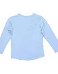 Cotton Pocket Long Sleeve Tee Blue