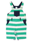 Striped Cotton Overall Green Stripe