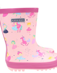 Dancing Unicorn Gumboot Pink