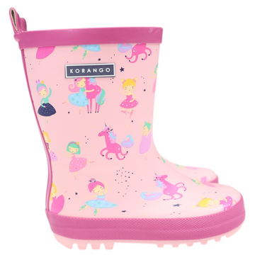 Dancing Unicorn Gumboot Pink