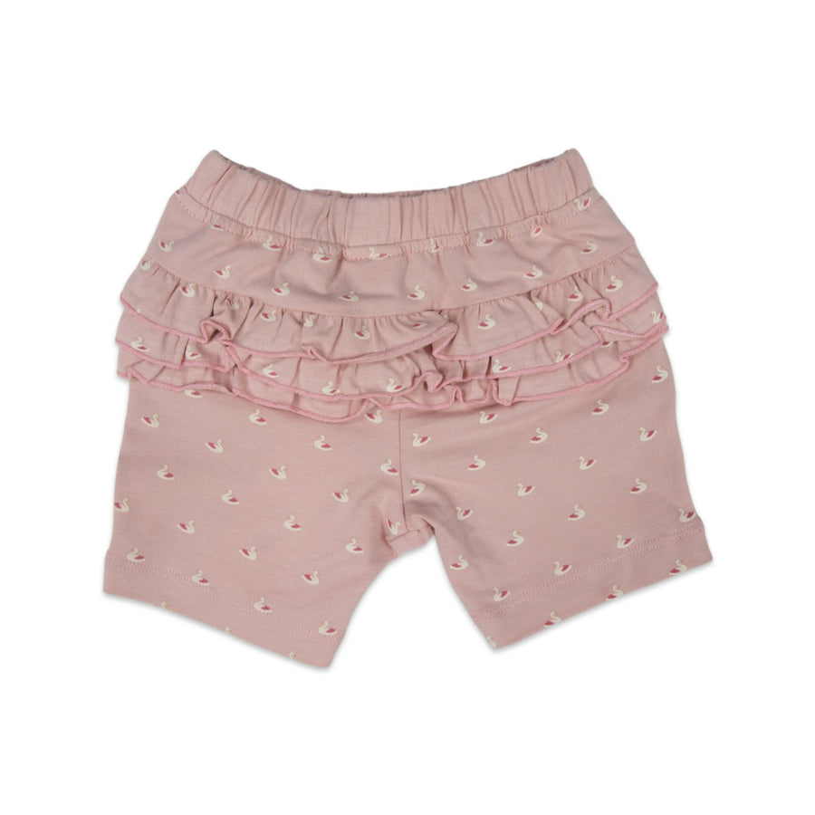 Swan Cotton Frill Short Pink