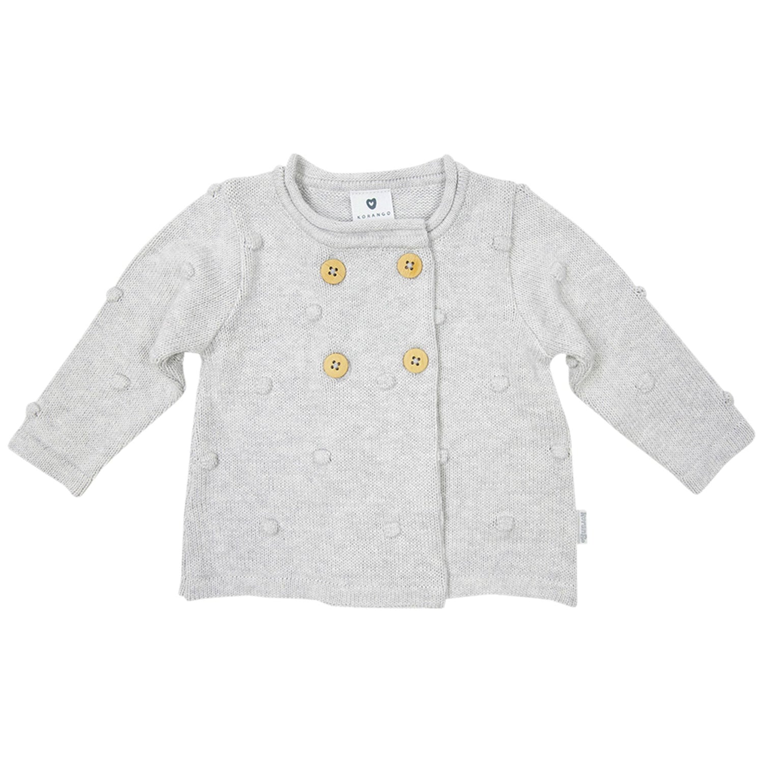 Polkadot Knit Jacket Grey