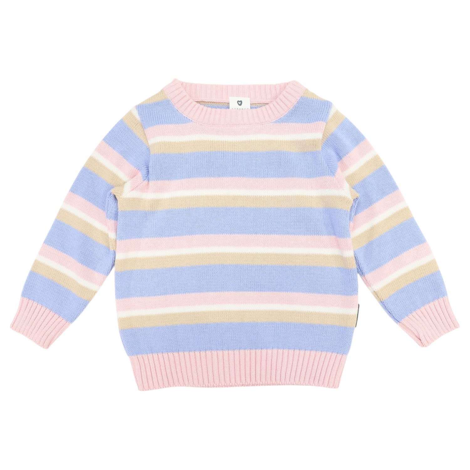 Stripe Knit Sweater Blue