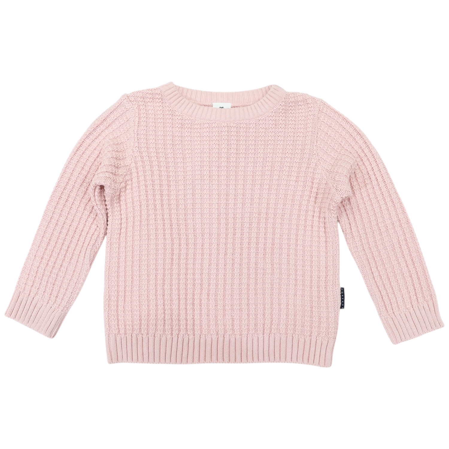 Textured Knit Sweater Pink