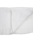 Textured Knit Blanket White