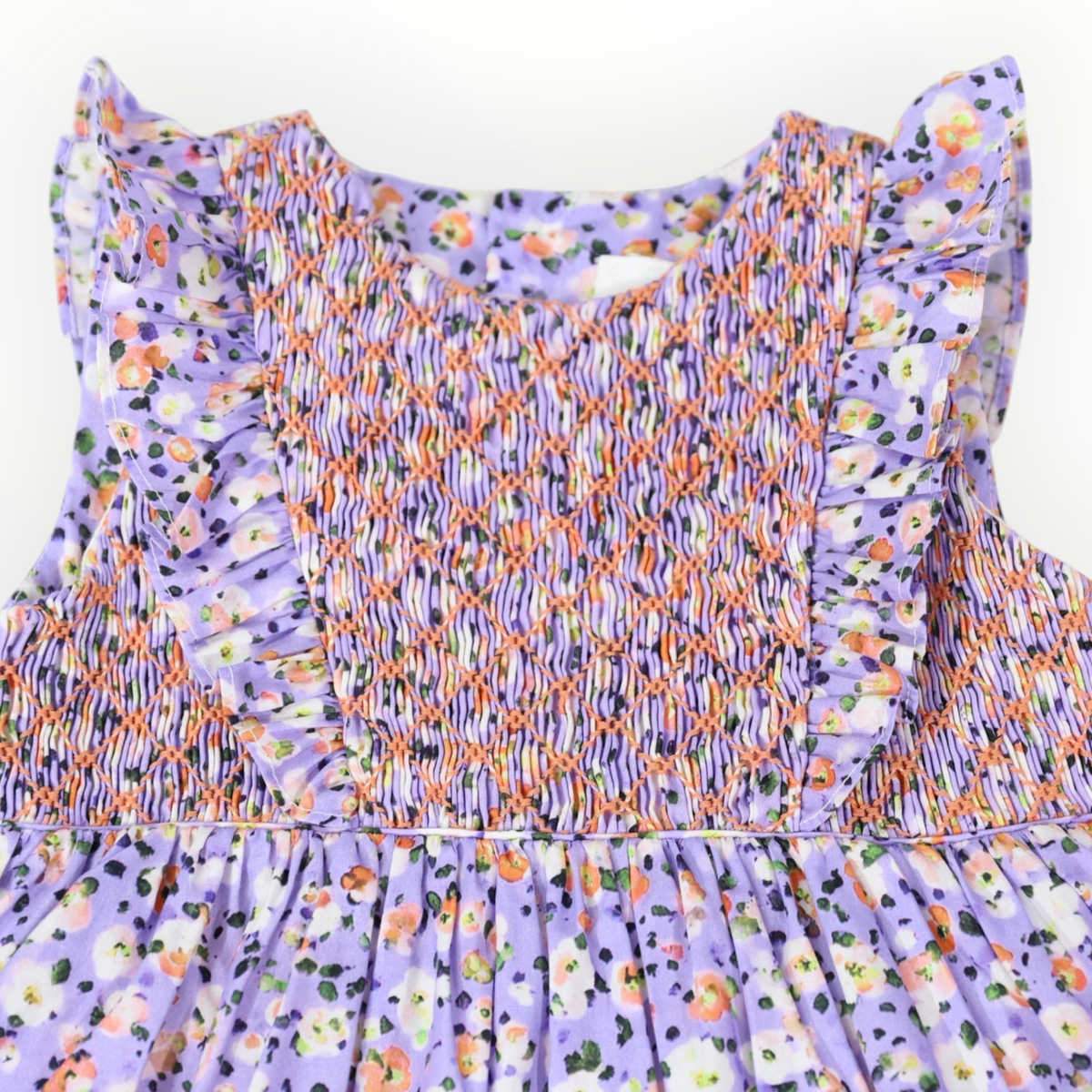 Floral Smocked Dress Lilac