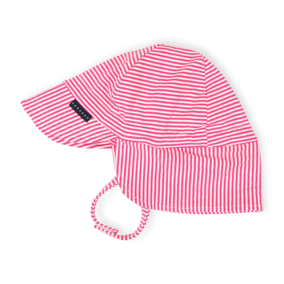 Cotton Legionnaires Sun Hat Hot Pink Stripe