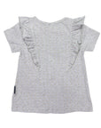 Spot of Gold Frill Top Grey