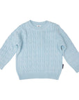 Cable Knit Sweater Blue