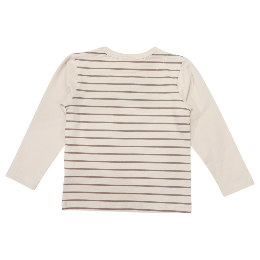 Pocket Tee Chestnut Stripe