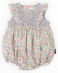 Smocked Floral Sunsuit