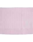 Textured Knit Blanket Light Pink