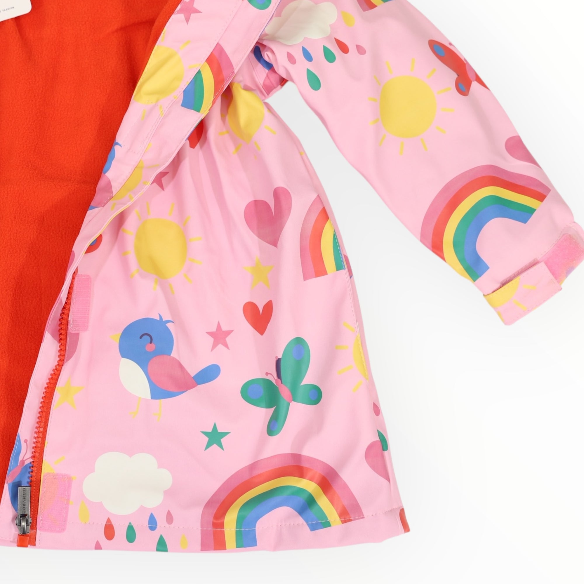Spring Rainbow Raincoat Pink
