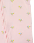 Unicorn Zip Short Sleeve Romper Light Pink
