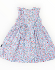 Floral Smocked Dress Blue