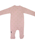 Unicorn Zip Long Sleeve Romper Dusty Pink