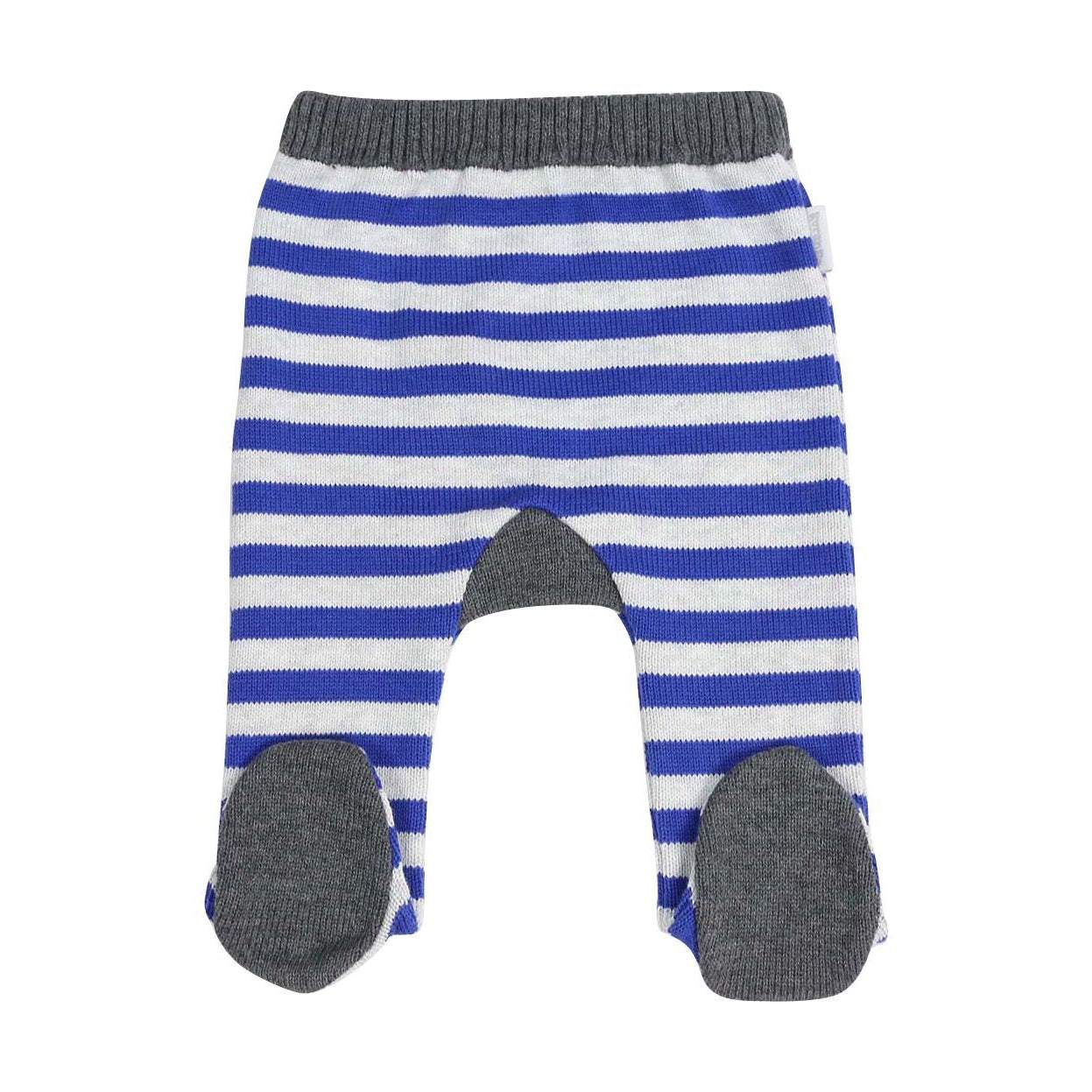 Stripe Knit Legging Blue/Grey