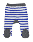 Stripe Knit Legging Blue/Grey