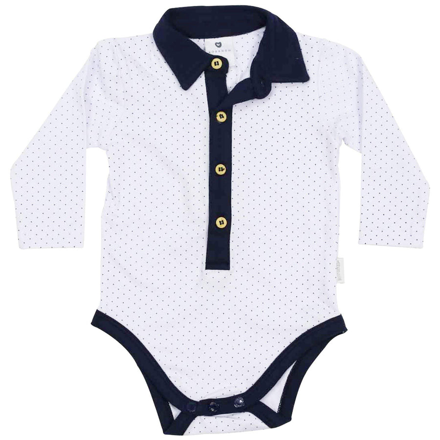 Collared Bodysuit White