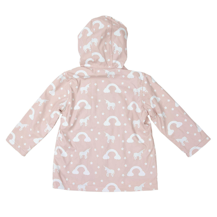 Colour Change Unicorn Raincoat Dusty Pink