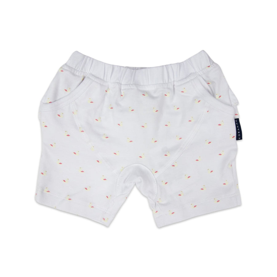 Swan Cotton Frill Short White