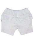 Swan Cotton Frill Short White