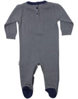 Charcoal Bulldozer Knit Romper