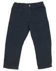 Stretch Twill Chinos with Adjustable Waist Navy