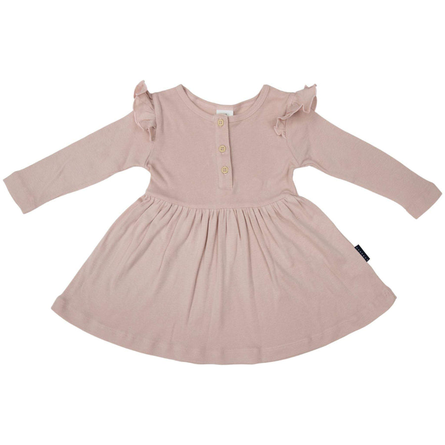 Cotton Modal Dress Dusty Pink