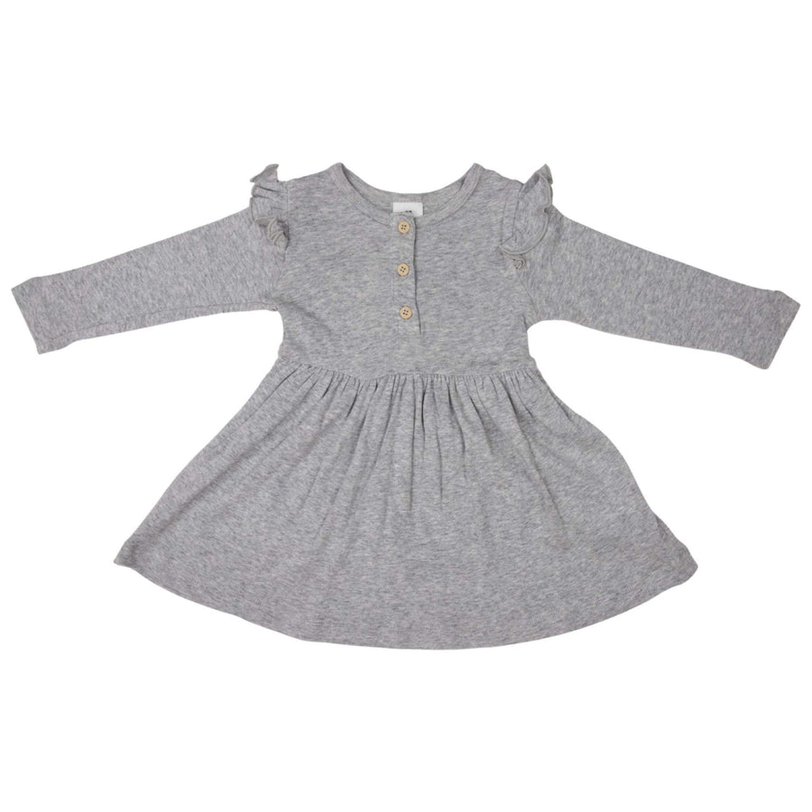 Cotton Modal Dress Grey Marle