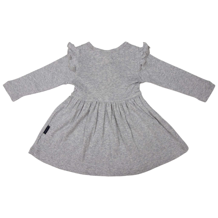 Cotton Modal Dress Grey Marle