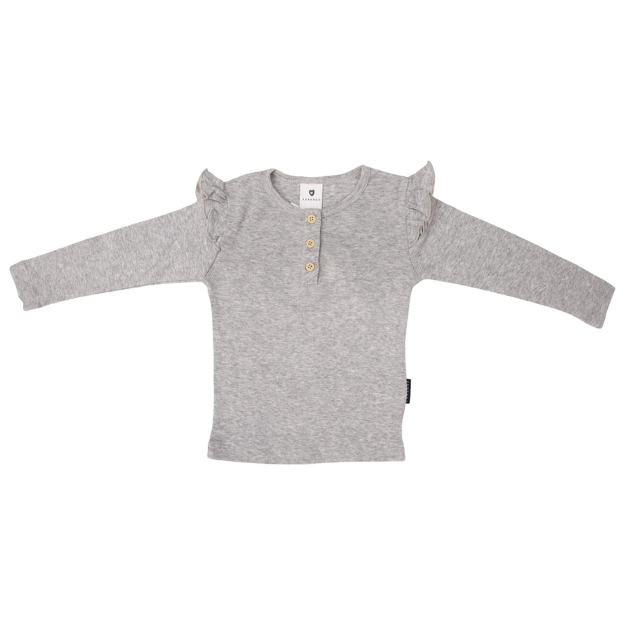 Cotton Modal Top Grey Marle